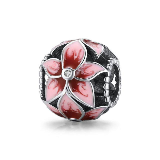 2022 New 925 Sterling Silver Butterfly of Flower Fit Original Charm Bracelet DIY Fashion Silver 925 Jewelry Making