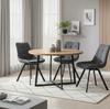 LAPO Swivel Chair Upholstered In Light Beige Fabric