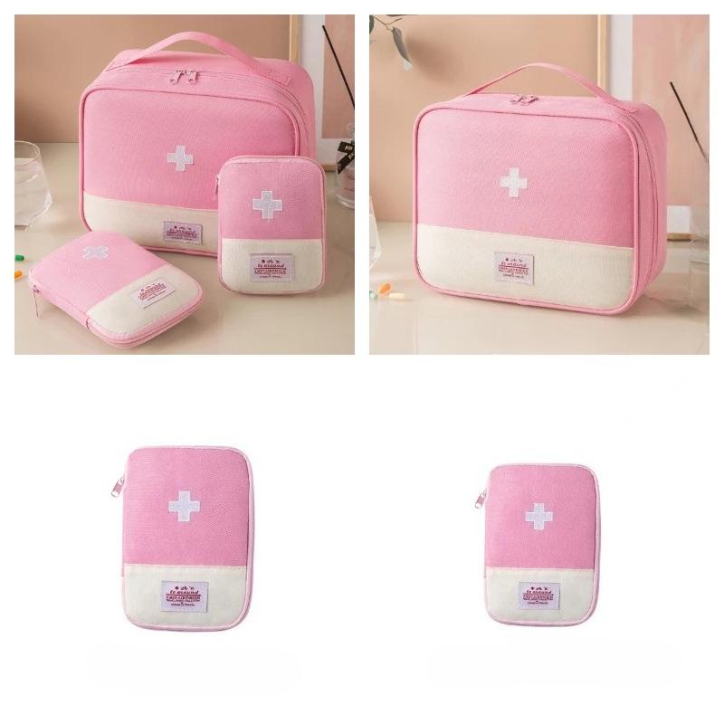 4Pcs/set Portable Medical Storage Bag Camping Emergency First Aid Kit Organizer Home Outdoor Travel Bag Home Emergency Medicine kit Travel Storage Bag