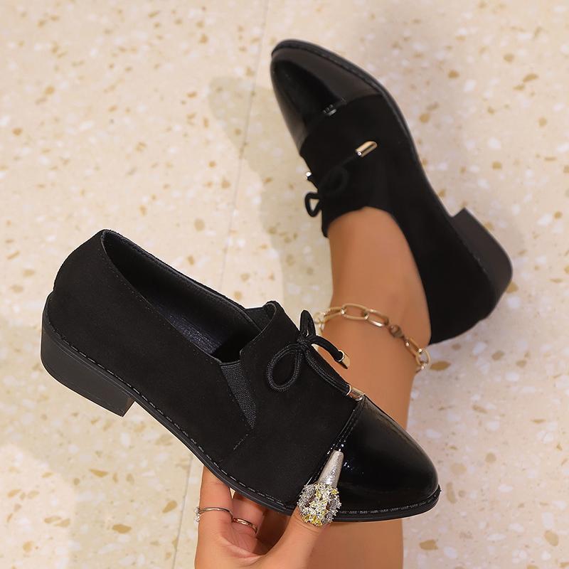 Fashion Women's Fashion Leopard Print Loafers Spring Autumn Comfort Slip On Casual Shoes Woman British Style Block Heeled Dress Shoes