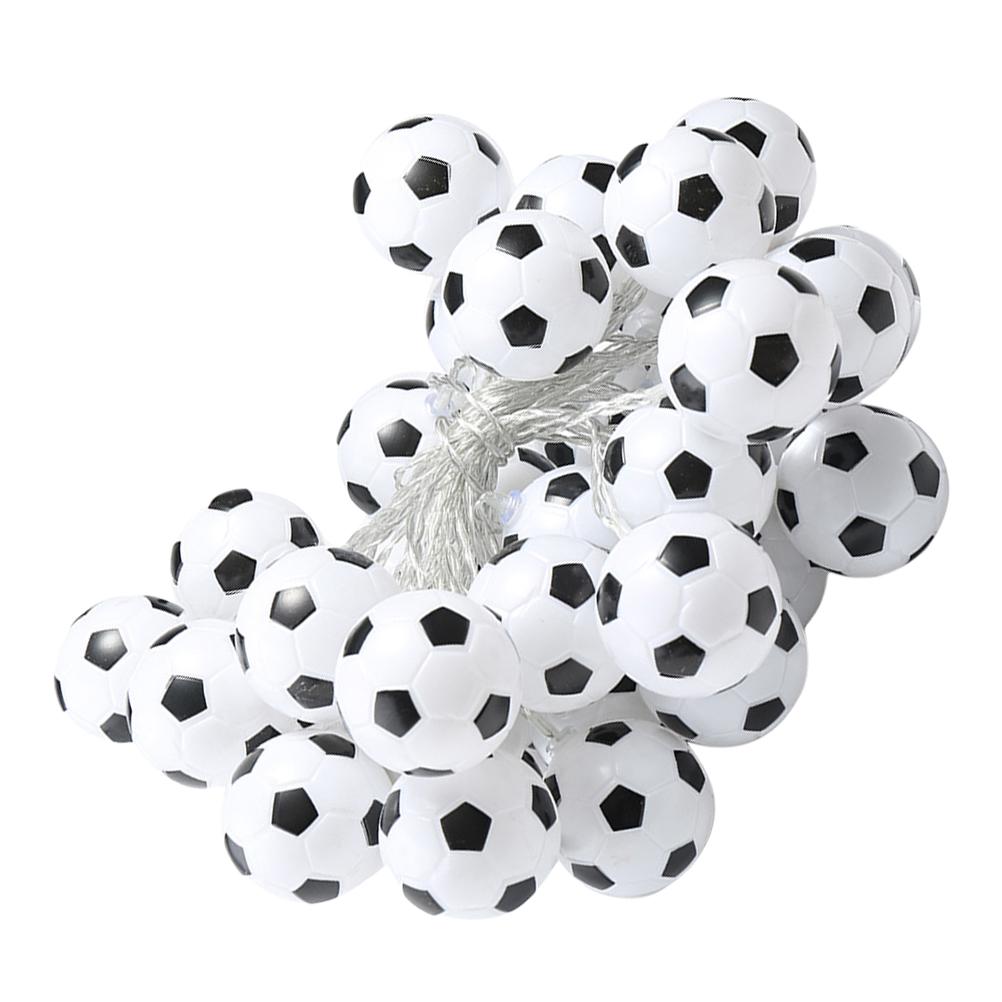 

Футбольные гирлянды Сказочные светодиодные лампы Декор Декоративные футбольные мячи Рождество 300X5X5CM
