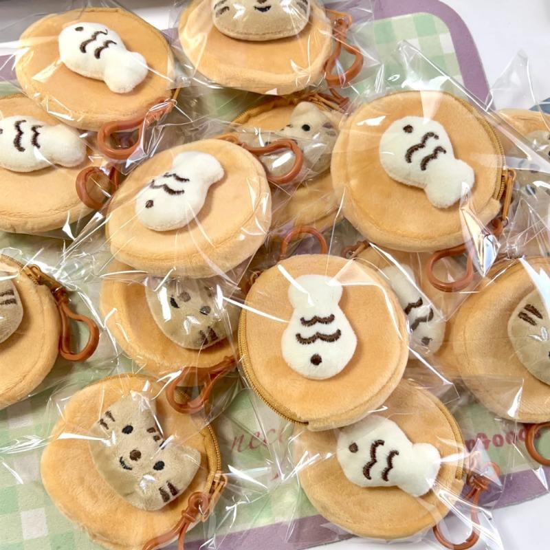 1Pc Cute Muffin Cat Fish 3D Plush Coin Purse Portable Cartoon Drop-proof Protector for AirPod Girl Key Earphone Zipper Organizer