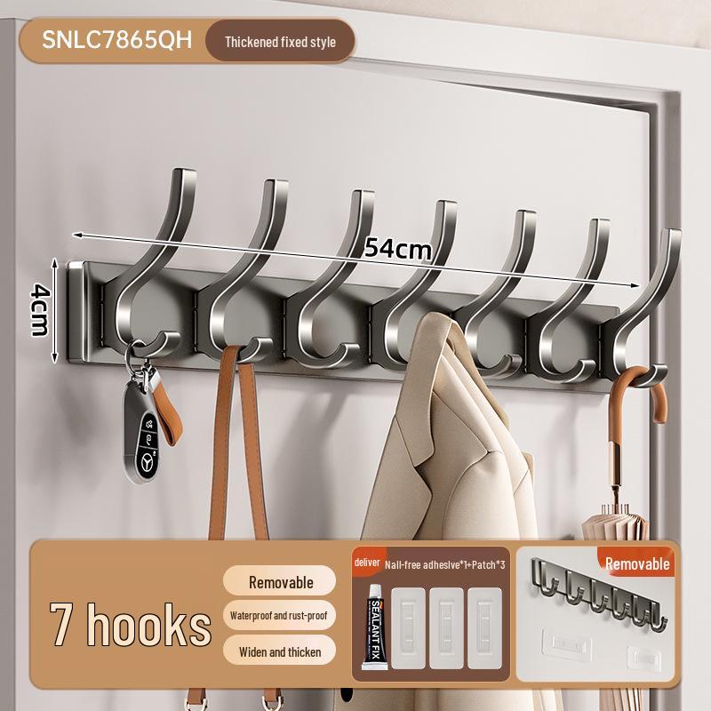 Space-Aluminium Haken ohne Bohren: Haken für Bad, Küche, Mantel, Handtuch & Mehr