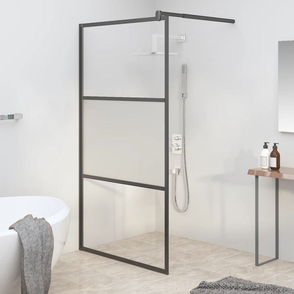 Shower Wall 115x195 Cm ESG Glass Half-frosted