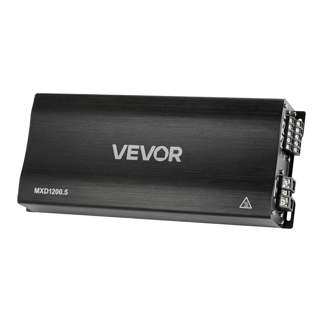 Car Audio Amplifier, 5-Channel Bridgeable Car Amplifier, Multichannel Class D Stereo Amp, Max. 4 X 100W At 4 Ohms / 4 X 200W At 2 Ohms + 1 X 1000W At