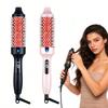 Tragbare Keramik-Infrarot-Heizbürste für Haarstyling Digitalanzeige Sicherheitsmerkmal 6 Temperatureinstellungen Salon-Heißbürste Werkzeug