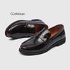 Hot Luxury Slip On Dress Shoes Men Genuine Leather Italian Loafer Shoes For Men Black Patent Leather Formal Oxford Men Wedding