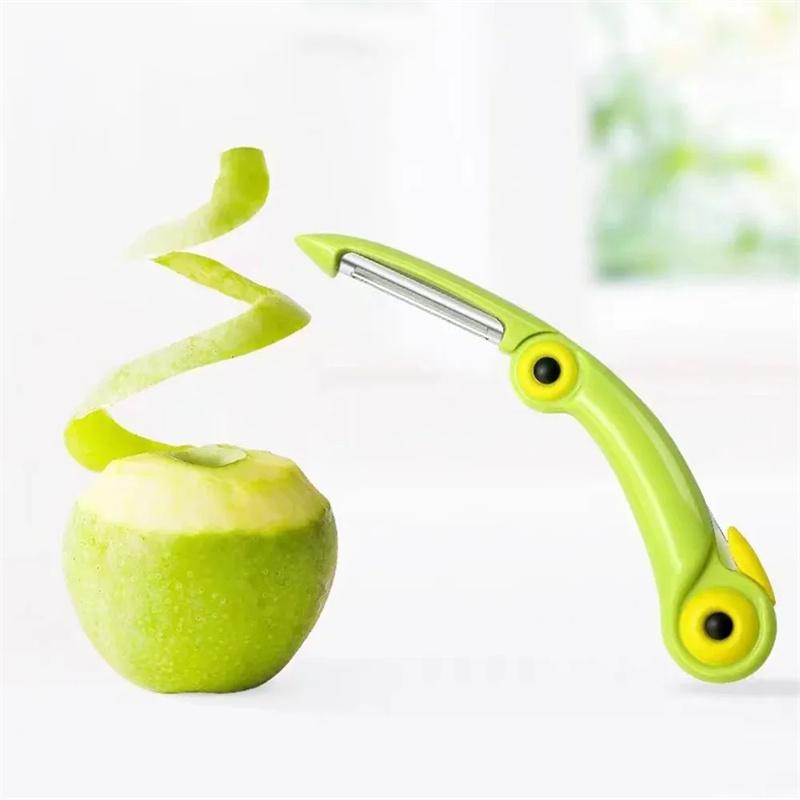 1 Pcs Portable Mini Fruit Knife Stainless Steel Peel Knives Pocket Fold Picnic Fruit Cutter Bird Pattern Vegetable Kitchen Tool
