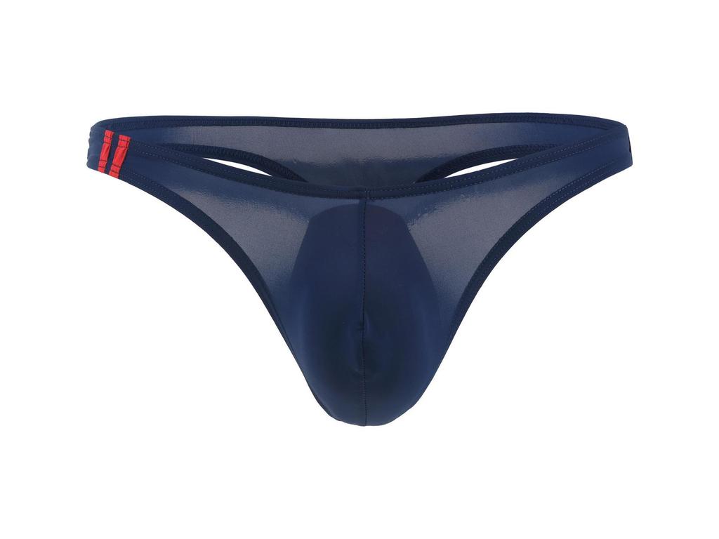 Men's Low-Rise U-Convex Ice Silk Thong E044