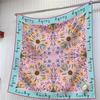 90cm Korean-Style High-Quality Twill Silk Chain Print Ladies' Decorative Shawl
