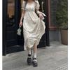 2024 Summer French Floral Puff Sleeve Dress for Women