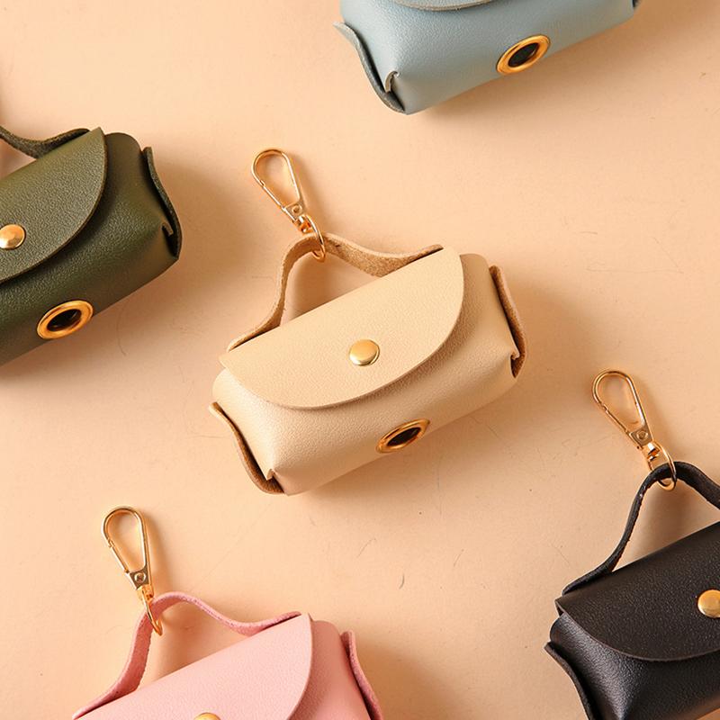 Pet Bag Holder Leather Pet Poop Bag Holder With Dispenser For Dog Bags Portable Dog Poop Bag Organizer Pet Supplies