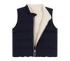 Petit Bateau Reversible Quilted Vest Size 36 95cm A0DU5, Navy/Off-White, Months,