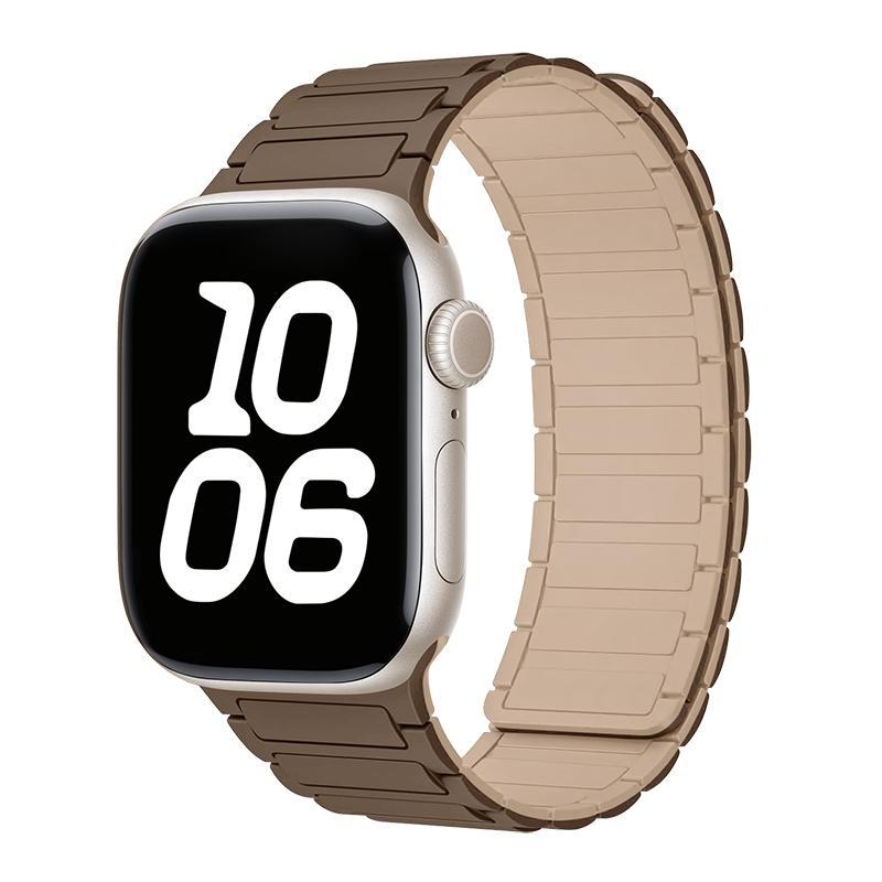 Magnetic Loop For Watch Bands 44mm 40mm 49mm 45mm 41mm 38mm Silicone Bracelet iWatch Series11 10 9 8 7 6 Se Ultra 3 Strap