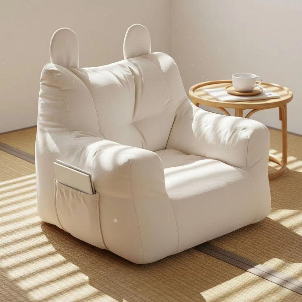 Tessuto Morbido Divano Pigro Comodo Ergonomico Divano Sedia per Bambini a Forma di Orso Soffice Divano Soggiorno