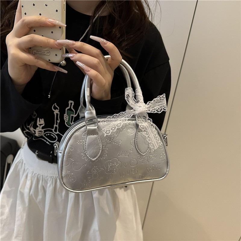 Premium Messenger Bag Women's New Popular Fashion Small Square Bag Portable Bowling Bag