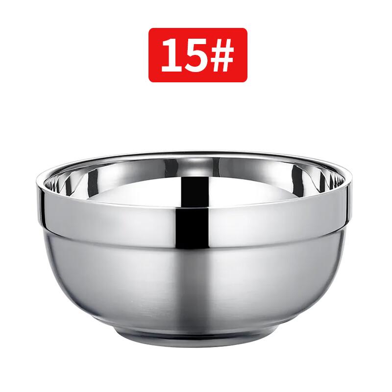 Jiemengzhe Thickened Stainless Steel Double-Layer Insulated Bowl