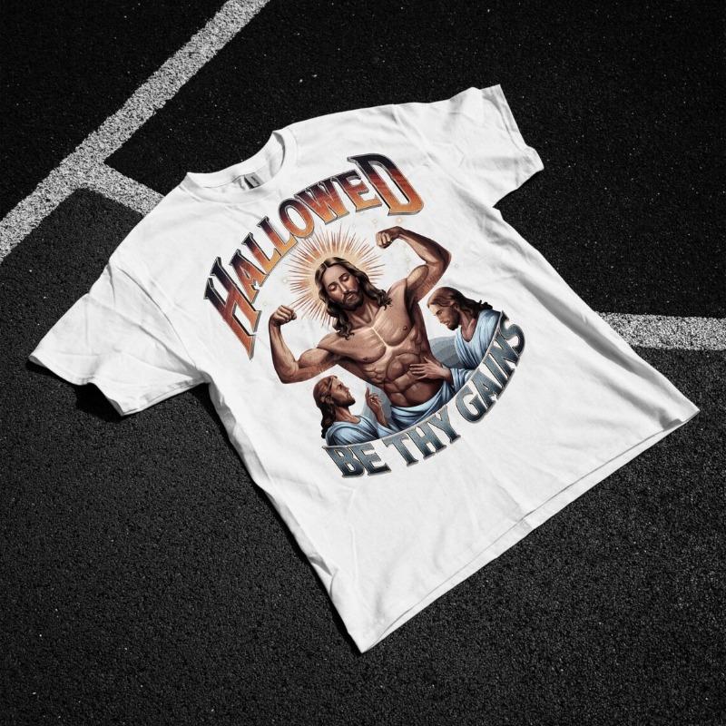 Christian Tshirts Jesus Loves You Tshirt Round Neck Summer Cotton T Shirt Camisetas Unisex Unisex Clothing Tee