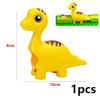Große Bausteine Marmorrennen Rutschbahn Labyrinth Ball Trichter Dinosaurier Tier Große Partikel Ziegel Kompatibel Duploes Spielzeug