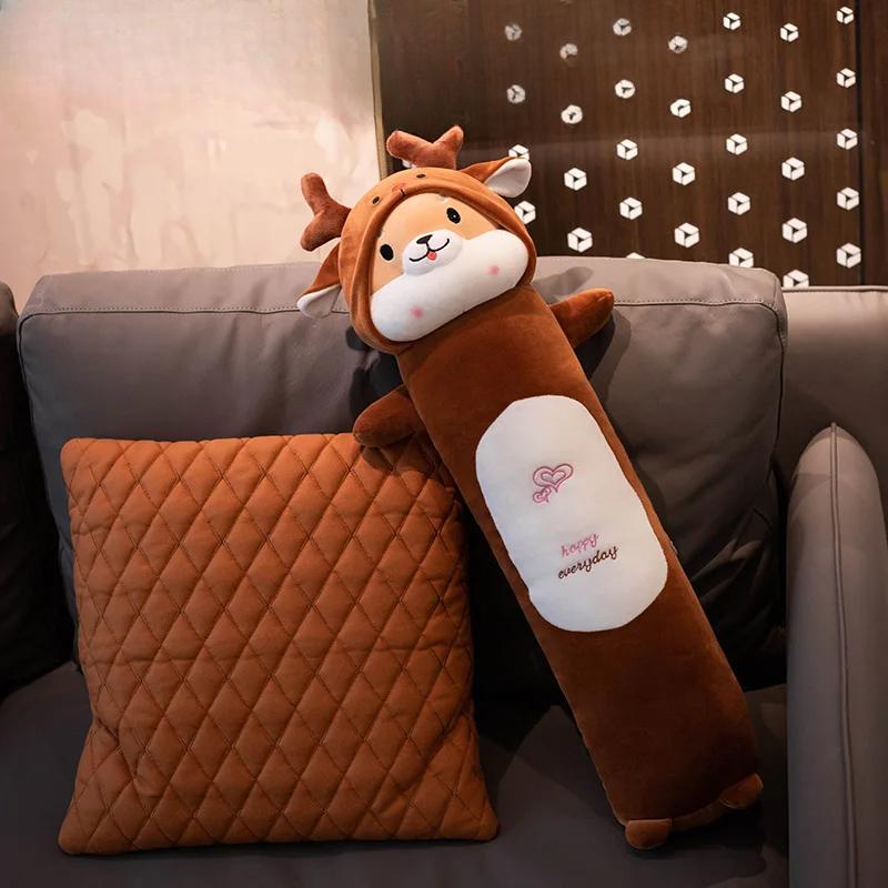 

Мультяшные коты, мягкие игрушки, кавайные мягкие куклы, тоторо, кролик, олень, тигр, свинья, дети, плюшевые куклы, подарок для девочек 80cm