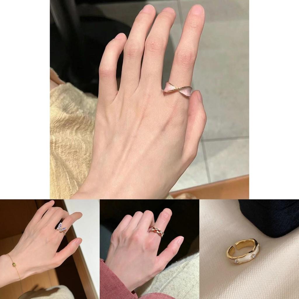 Beautiful Blue Enamel Floral Design Ring For Women Perfect For Everyday Elegance