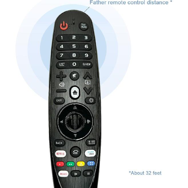 MR20GA AKB75855501 Replacement IR Remote Control Compatible with LG 2018-2023 TV 43UN7300PUF 43UN7300PUC 43UN7300PUD 43UN7100PUA 43UN7000PUB