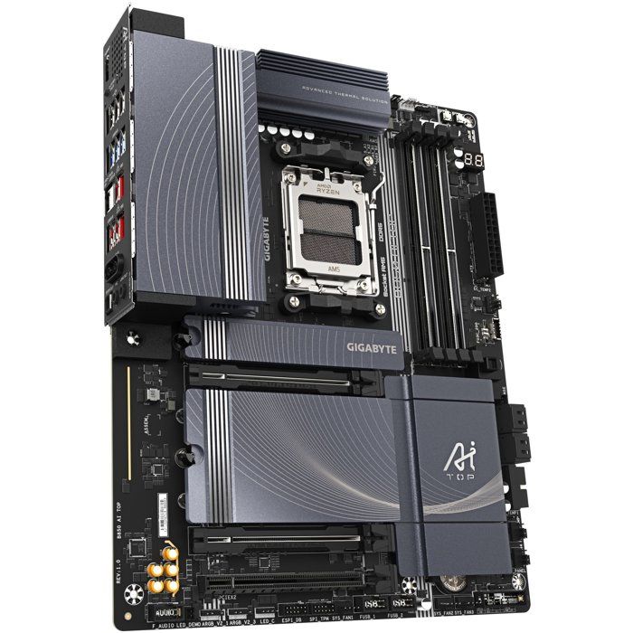 Carte mère - GIGABYTE - B850 AI TOP - Format ATX - Chipset AMD B850 - DDR5 &amp; PCIe 5.0 - WiFi 7