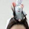 Adorable Bandeau en Peluche Rat de Dessin Animé Large Bord Headband Accessoires de Cheveux Accessoire Photo Cosplay Pour Femmes