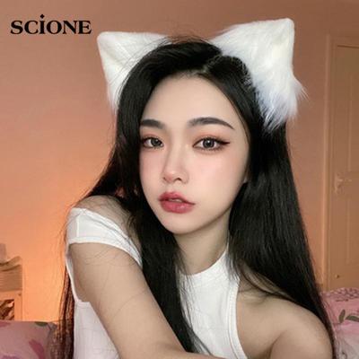 Cat Ears Anime Lolita Hair Accessories Ears Cosplay Kawaii Wig Gothic Headdress Kawaii Accessories Handiwork Head Band