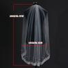 Elegant Floral Veils For Wedding Bride Lightweight Pearls Breathable Fabric Headpiece Formal Occasion