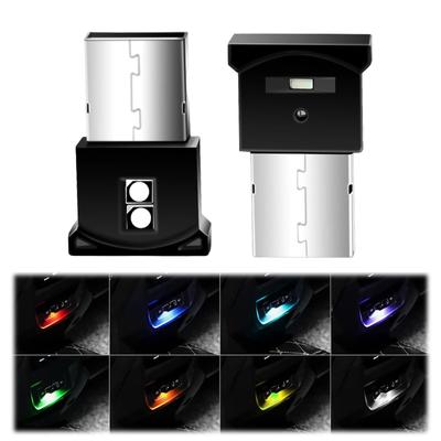 Liroyal USB Light, LED, Car Ambient Light, Ambient Light, 8 Colors, Automatic Lighting, Dimmable,