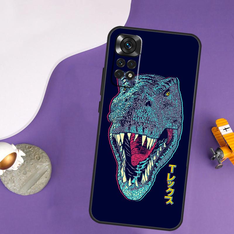 T Rex Dinosaur Tyrannosaurus Case For Xiaomi Redmi Note 13 Pro 14 12 9 10 11 Pro 10S 11S 12S Redmi 10C 13C 14C 12C Cover