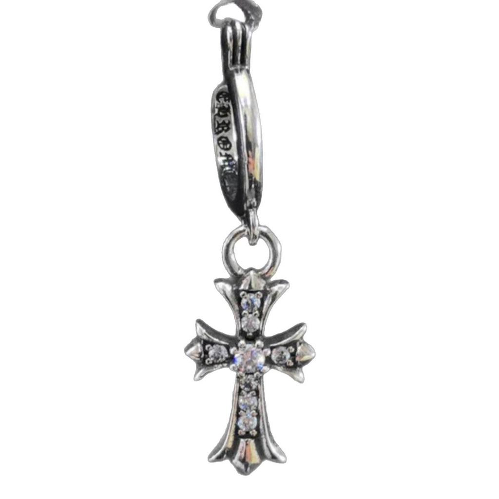 Cercei atârnători New Cross G-Dragon cu diamante colorate pentru bărbați și femei, Cupru alb, Argint thailandez, Ac din argint s925