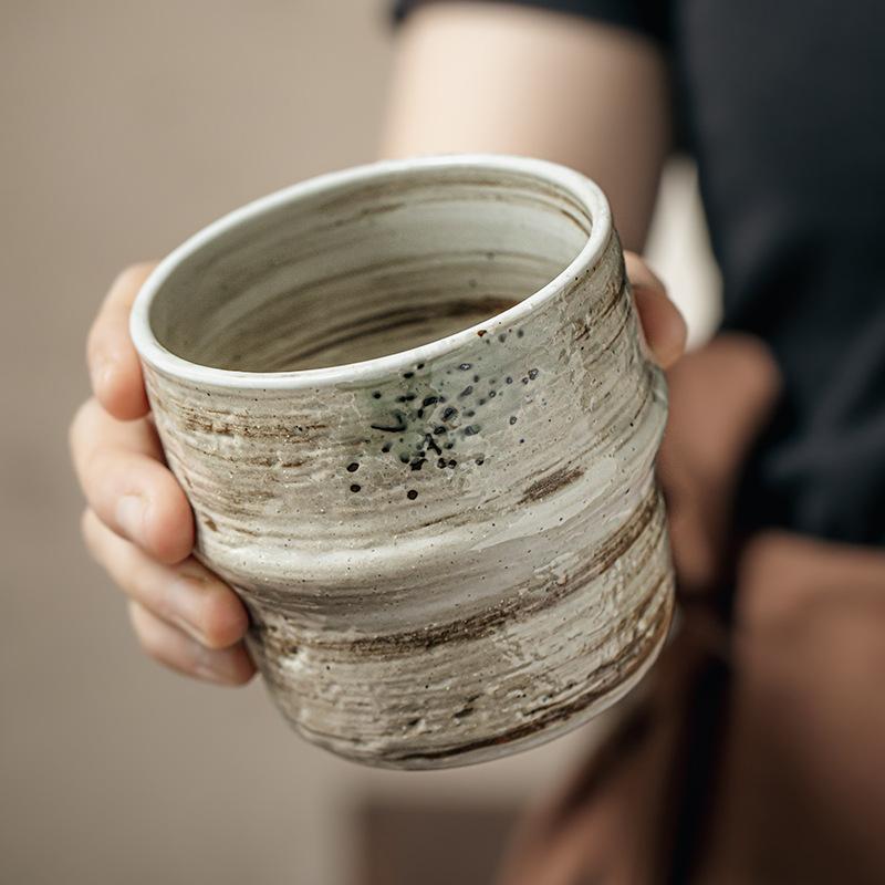Wabi Sabi Wind Hand Cup Retro Nostalgic Gourd Cup Characteristic Tea Cup Ceramic Master Cup Export