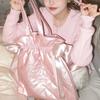 Flower Knows Bonnie Garden Limited Pink Satin Quilted Shoulder Bag