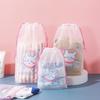 3pcs/set Cartoon Drawstring Storage Bags Travel Shoes Clothes Towel Cosmetic Portable Waterproof Organizer Toiletry String Bags