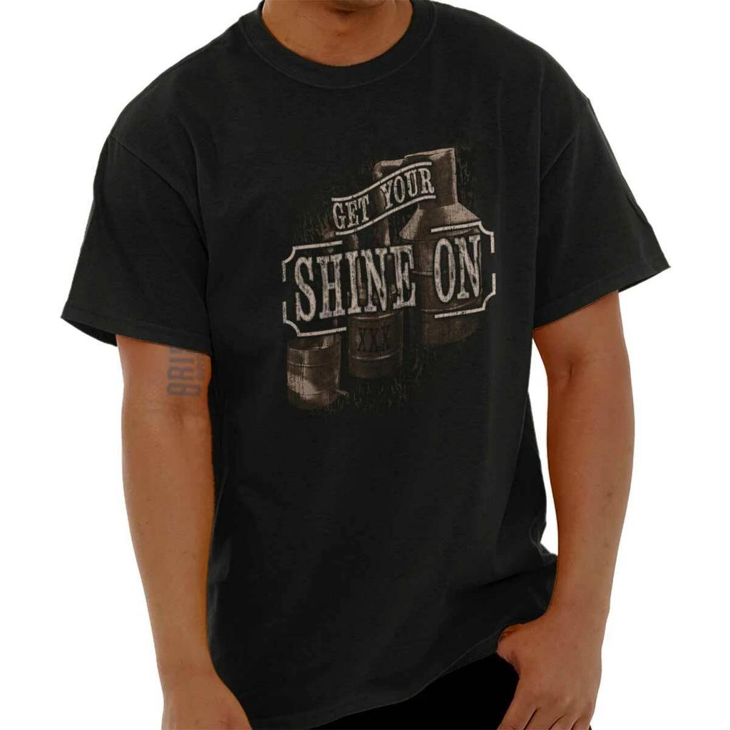 Original Moonshine Backwoods Style Tennessee Adult Short Sleeve Crewneck Tee