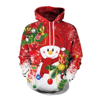 Merry Christmas Graphic Hoodie Fashion Santa Claus Snowflake Hoodies For Men Clothes Casual Winter New In Hoodies & Sweatshirts