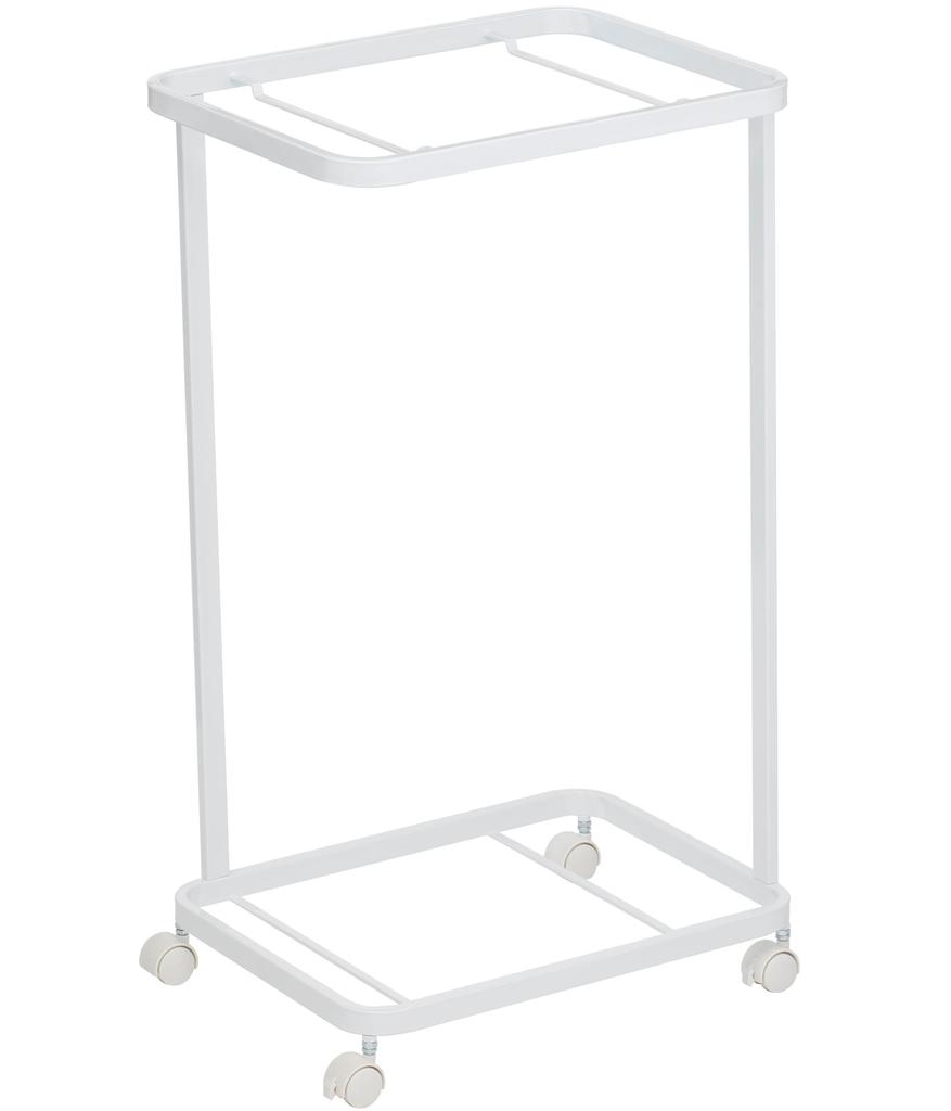 Yamazaki Jitsugyo 3349 Laundry Wagon 2 Tiers White W40 X D29 X Tower Laundry with Casters Approx. H69.5cm