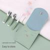 Four-Piece Manicure Set: Flat & Slant Mouth Nail Clippers, Macaron Scissors, Ear Pick.