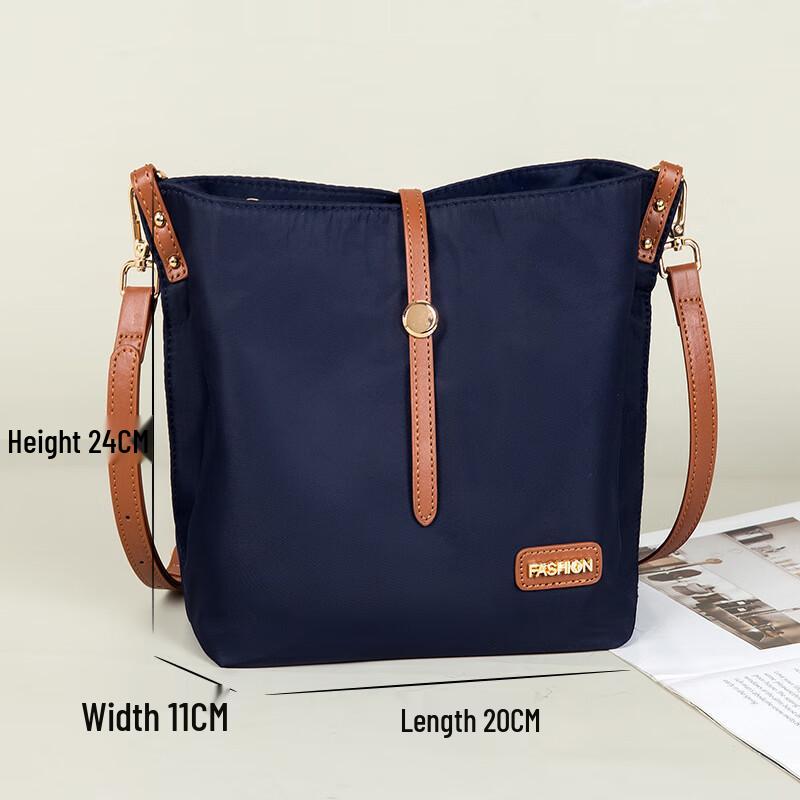 Serena Nylon Crossbody Bucket Bag