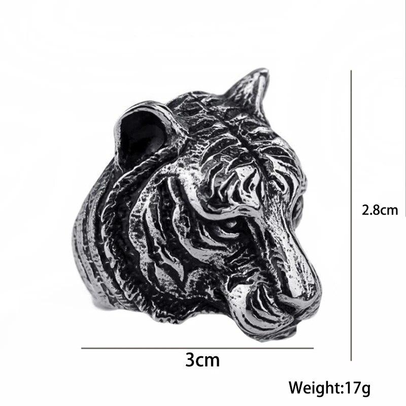 Bagues de licorne de personnalité d'aigle de croix de Totem de mode rétro