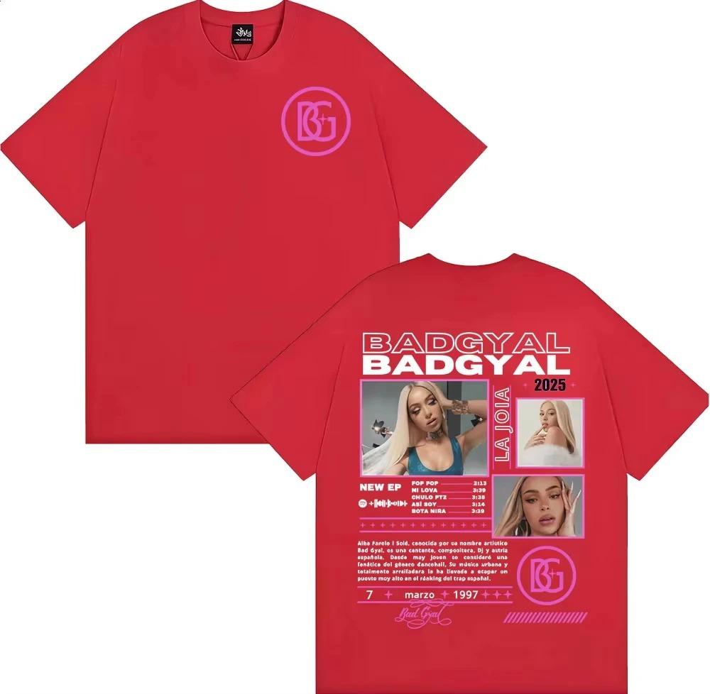 Singer Bad Gyal La Joia Album Tour 2026 Pattern Tshirt Fashion Trendy Aesthetics Tshirt Casual Cotton Unisex Tshirt