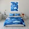Cloudy Sky Blue Bedding Set Bedding Duvet Cover Set Duvet Cover Pillowcases  (1 * Duvet Cover 2 * Pillowcases, without duvet insert)