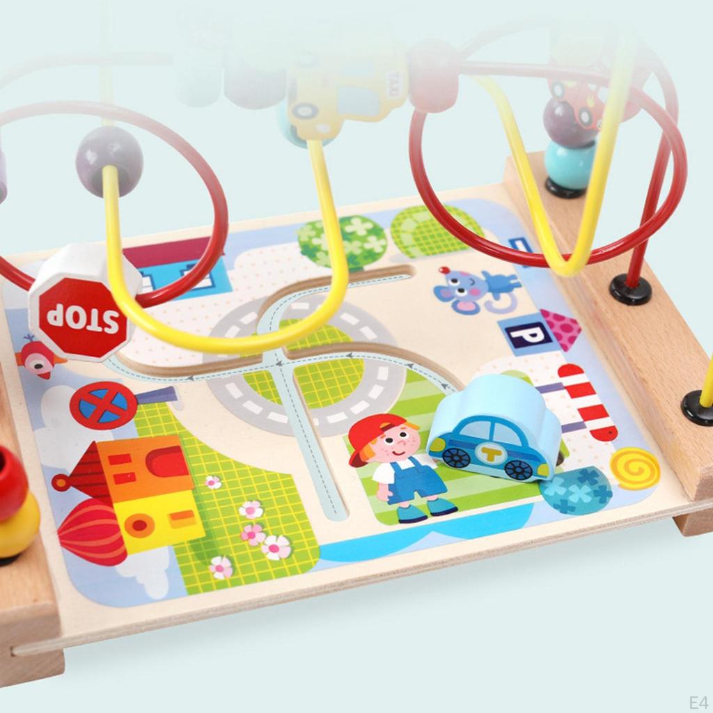 Bead Maze Toy Developmental Educational Circle Preschool for Kids Boy Girl Gift