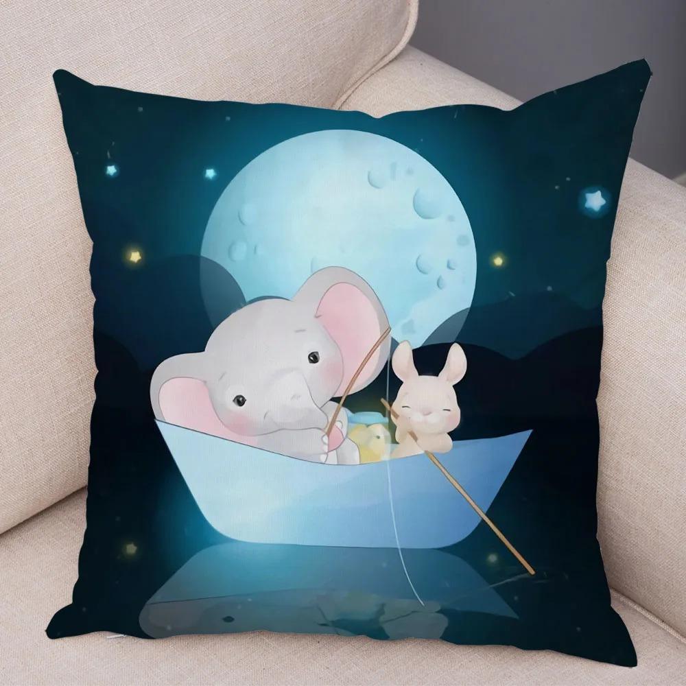 Cartoon Animal Lion Decorative Pillowcase Office Living Room Car Ornaments Home Pillowcase