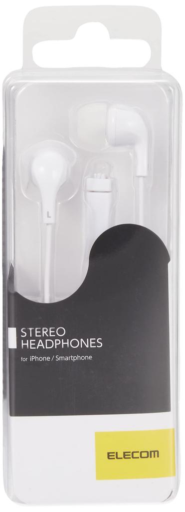 ELECOM Stereo Headphones White EHP-CN300MWH (with Microphone), In-Ear,