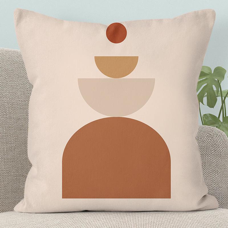 Modern Abstract Character Pillow - Removable, Washable Cushion for Sofa or Bed