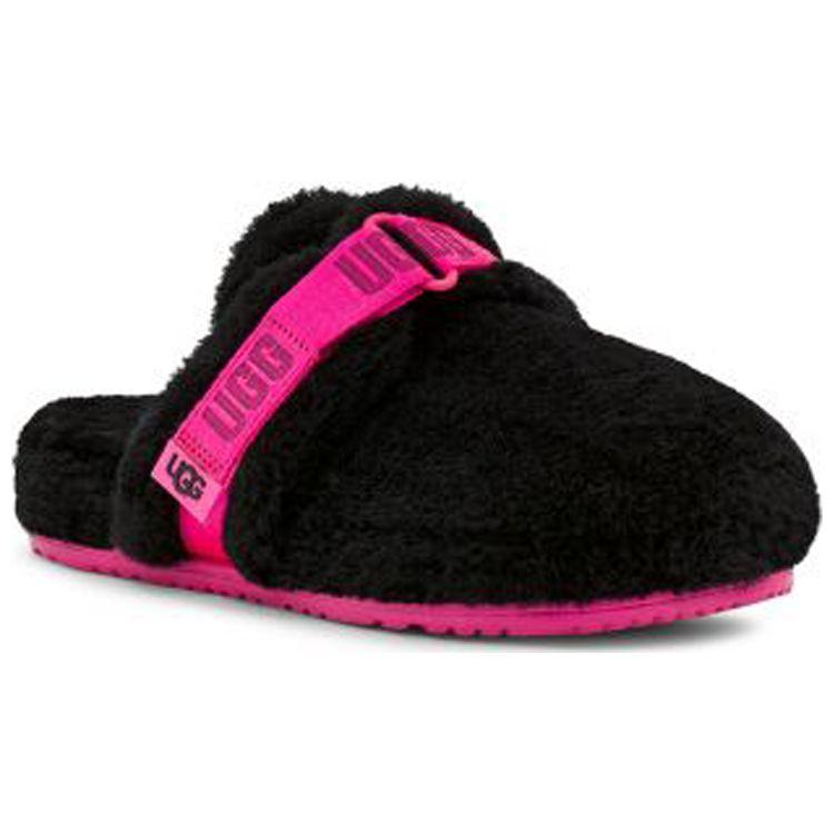 UGG Fluff It Fabric Fashion Comfortable Slippers Men slippers Black Pink 1118150-TPBC