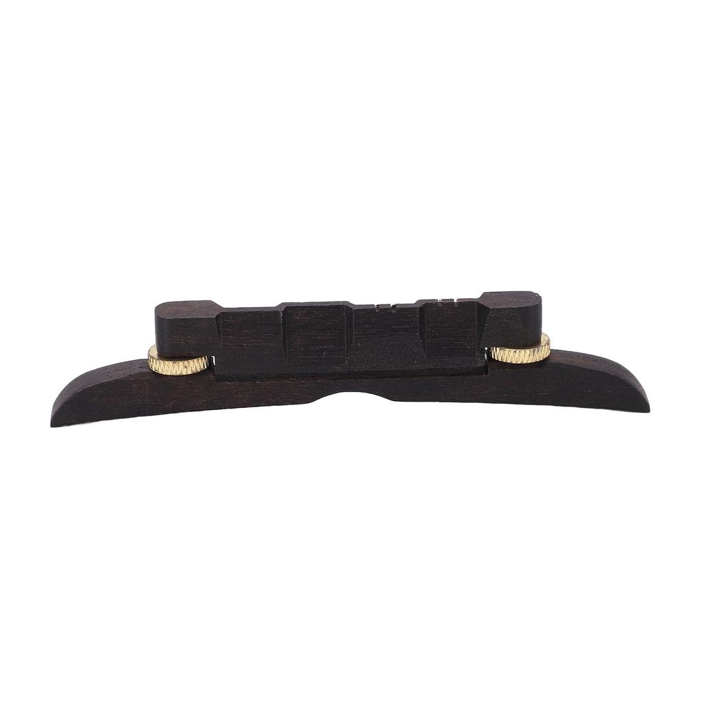 Ebony Wood Mandolin Lower Bridge Adjustable String Bridge String Instrument Accessories